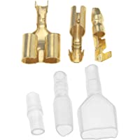 70 conectores tipo bala para motocicleta- scooter- 3-9 mm- macho-hembra y doble.